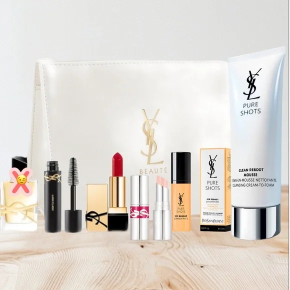 Yves Saint Laurent | Accessories | Ysl Beauty Set With White Pouch
